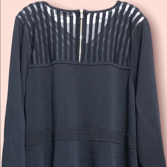 Calvin Klein Illusion Stripe Midi Dress (size 3x) - Picture 3 of 9